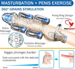 Multi vibrerende penis sleeve | Eikel vibrator | Guybrator | Afstandsbediening | Intense hoogtepunten | 4 vibratie spots | Krachtig penis vibrator — thumbnail 2