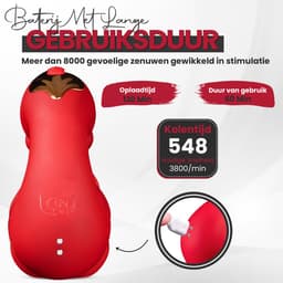 Mond & Zachte Tong Vibrator voor Vrouwen Tong Vibrator met Lick-beweging – 10 Tongstanden & 10 Vibratiestanden – Waterdicht – Clitoris Stimulator – Vibrators voor Vrouwen en Mannen — thumbnail 4
