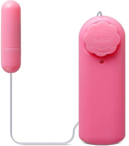 Mini Bullet Vibrator Met Afstandsbediening – Draadgebonden Bullet Vibrator in Roze – Traploos Regelbaar — thumbnail 1