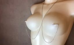 TOUCHEMOI fake tepelpiercing Diana Gold | nikkelvrij tepeljuweel van DQ staal | fake piercings zonder magneten — thumbnail 2