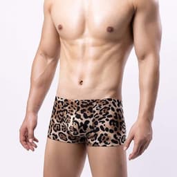 Luipaard Boxershort Heren – Sexy Leopard Print Men’s Underwear – Panter Boxer voor Themafeest of Festival – Maat M/L — thumbnail 4