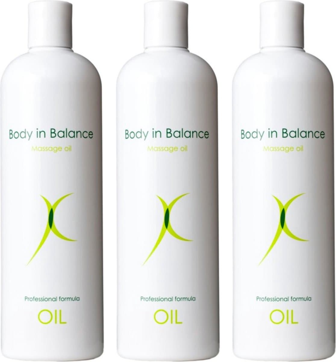 Body In Balance Massage-olie 500ml x 3 stuks! — afbeelding 1