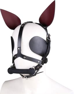 vscnovelty® - BDSM - Paarden Masker - PU leer - zwart — thumbnail 1