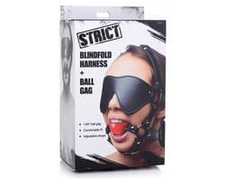 ST Blinde Vouw Harnass met Ball Gag