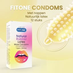 condoom mix pack –36 stuks –condooms met ribbels– condooms noppen – condooms extra dun – 3 varianten– condooms met glijmiddel – condooms 52mm – FiTONE — thumbnail 2