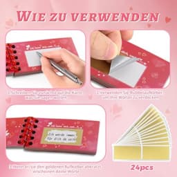 Advent Kalender Kaarten - Liefdeskaarten Set - Liefde Tonen - 24 Zelf Invulbare - 25 Delig - Roze — thumbnail 2