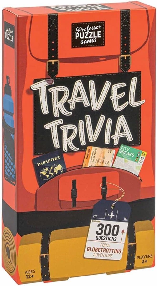 Reizen Trivia - Feestspel - Wereld Ontdekken - 300 Vragen - 112 cm - Multicolor — afbeelding 1