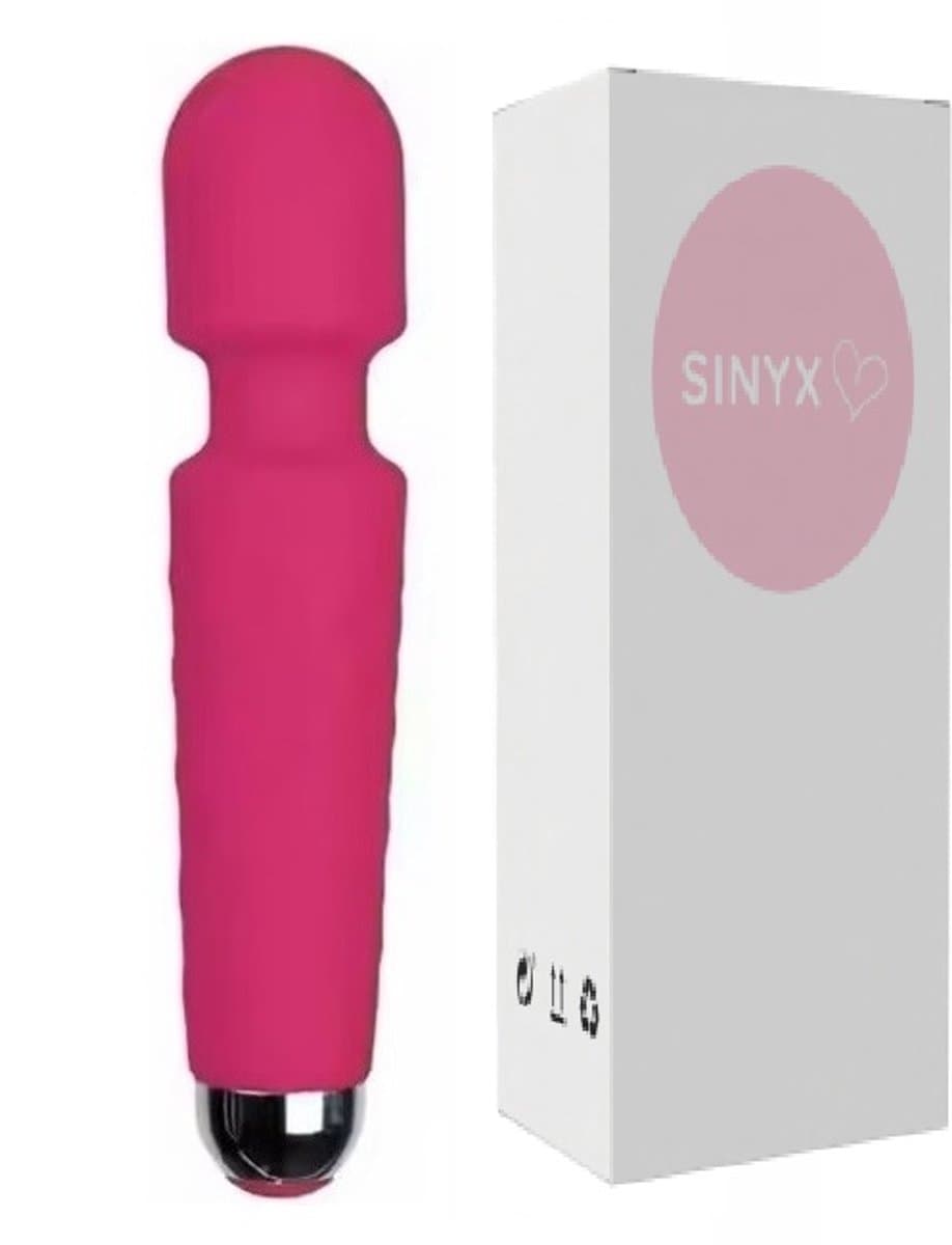 SINYX - Vibrator - Clitoris Stimulator - Vibrators voor Vrouwen - 28 Standen - Massager - Sex Toys voor Vrouwen - Wandvibrator - Magic Wand - Roze — afbeelding 1
