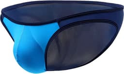 Blauw-Navy Heren Slip - Heren Lingerie - String Ondergoed Mannen — thumbnail 1