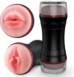 G-Toys® Mastrubator voor Man Pocket Pussy - 2 in 1 Blowjob & Pussy - Sex Toys voor Mannen - Mastrubators Mond en Vagina - Seksspeeltjes Erotiek Pijpen Zuigen - Pocketpussy — thumbnail 1