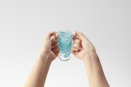 Tenga - Spinner 05 Beads Masturbator - Transparant/Oranje — thumbnail 4