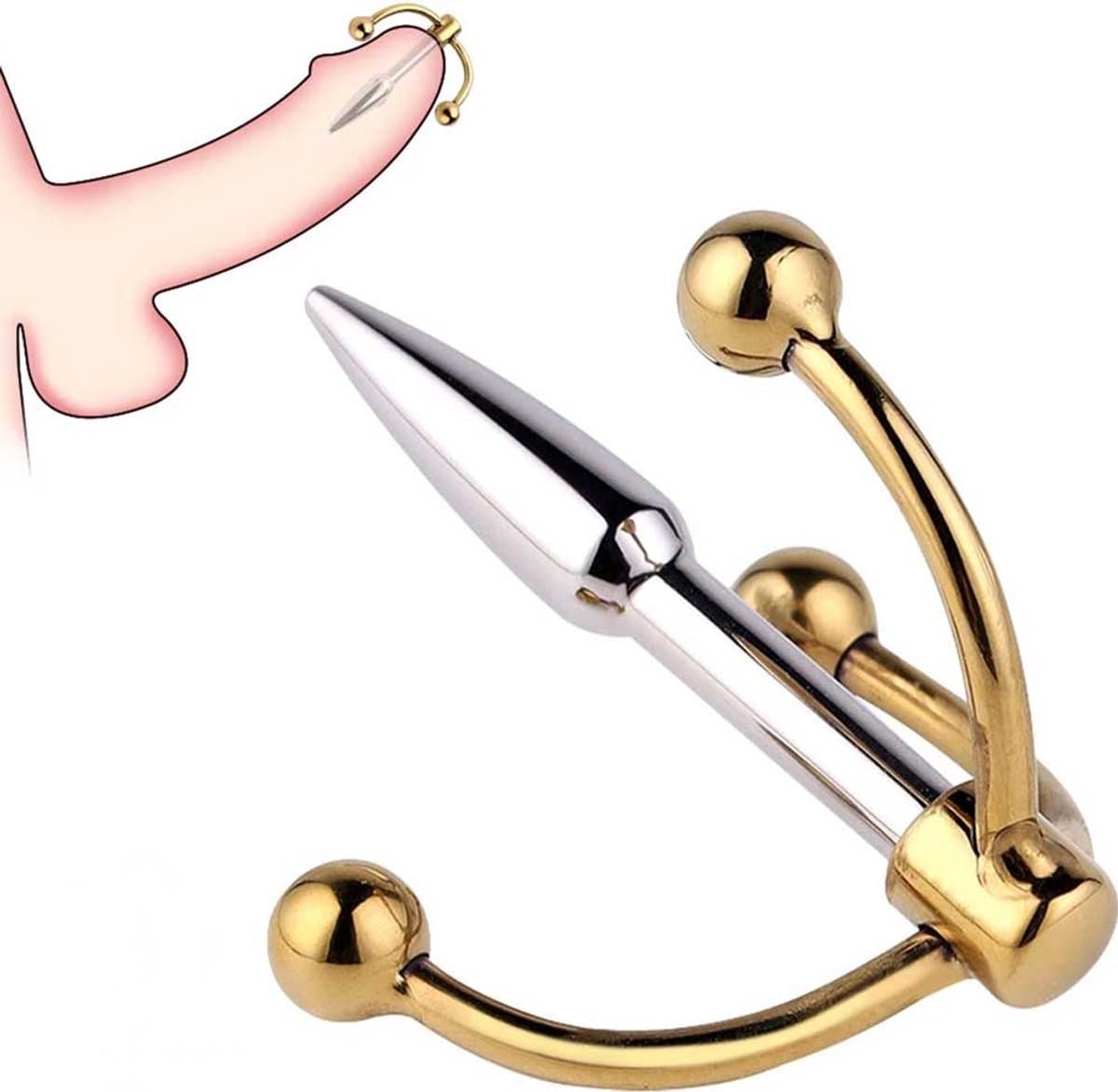 Penis Plug Anker - Sperma Stopper - Eikel - Plasbuis - Dilator - Urethraal — afbeelding 1