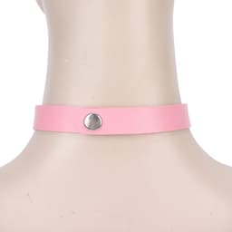 Choker Kraag van PU Leer voor Dames met Hartvormige Decoratie, Modieuze Halsketting en Accessoire voor Dagelijks Gebruik — thumbnail 3