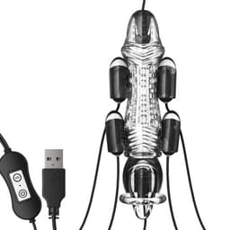 Multi vibrerende penis sleeve | Eikel vibrator | Guybrator | Afstandsbediening | Intense hoogtepunten | 4 vibratie spots | Krachtig penis vibrator — thumbnail 1