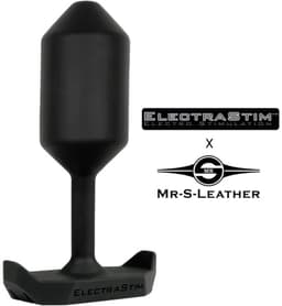 ElectraStim - Electrosex - Mr. S Leather Electro Buttplug - Zwart — thumbnail 1