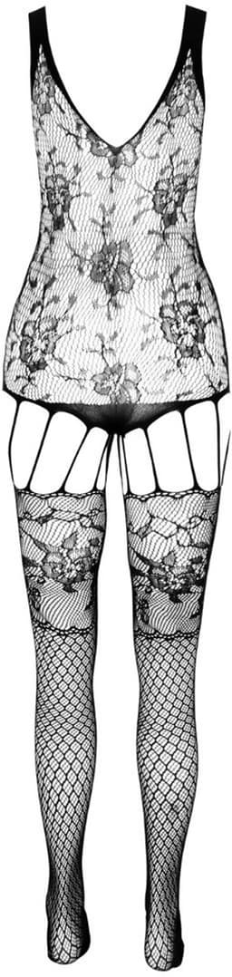 Passion - Woman Bs074 Bodystocking One Size Black — thumbnail 5