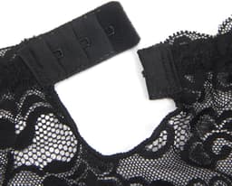Zeloria Erotische Lingerie Jarretelgordel met Bijpassende Slip – Luxe Kant – Zwart – XS/S — thumbnail 4
