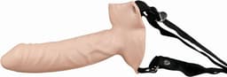 You2Toys – Ruwe Holle Voorbind Dildo ‘Bull Power’ met Verstelbare Stretchbanden – 15 cm - beigeig — thumbnail 4