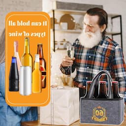 Persoonlijke Verjaardagscadeaus voor Mannen, Handtas voor Mannen, Biercadeaus voor 60e Verjaardag, Unieke Geschenken — thumbnail 5