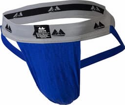 MM Sports Original Edition Swimmer/Jogger Jockstrap 2 inch Blue - MAAT L - Heren Ondergoed - Jockstrap voor Man - Mannen Jock — thumbnail 1