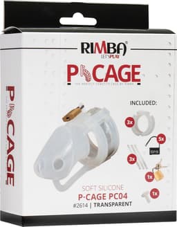 Rimba - P-Cage PC05 - Siliconen Kuisheidskooi - Peniskooi - Chastity - Transparant — thumbnail 5