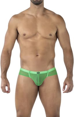 Cut4Men - Hybrid Cheeky Mesh Herenslip - Neon Groen - Maat XL — thumbnail 1