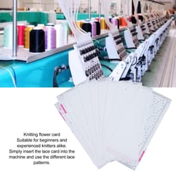 Dailygoods- Punching Cards Set - 10 Stuks - Professionele Plastic Kaarten - Voor Silver Reed Breimachine - Gebruiksvriendelijk - 10 Patronen - Breipatroonkaarten — thumbnail 4