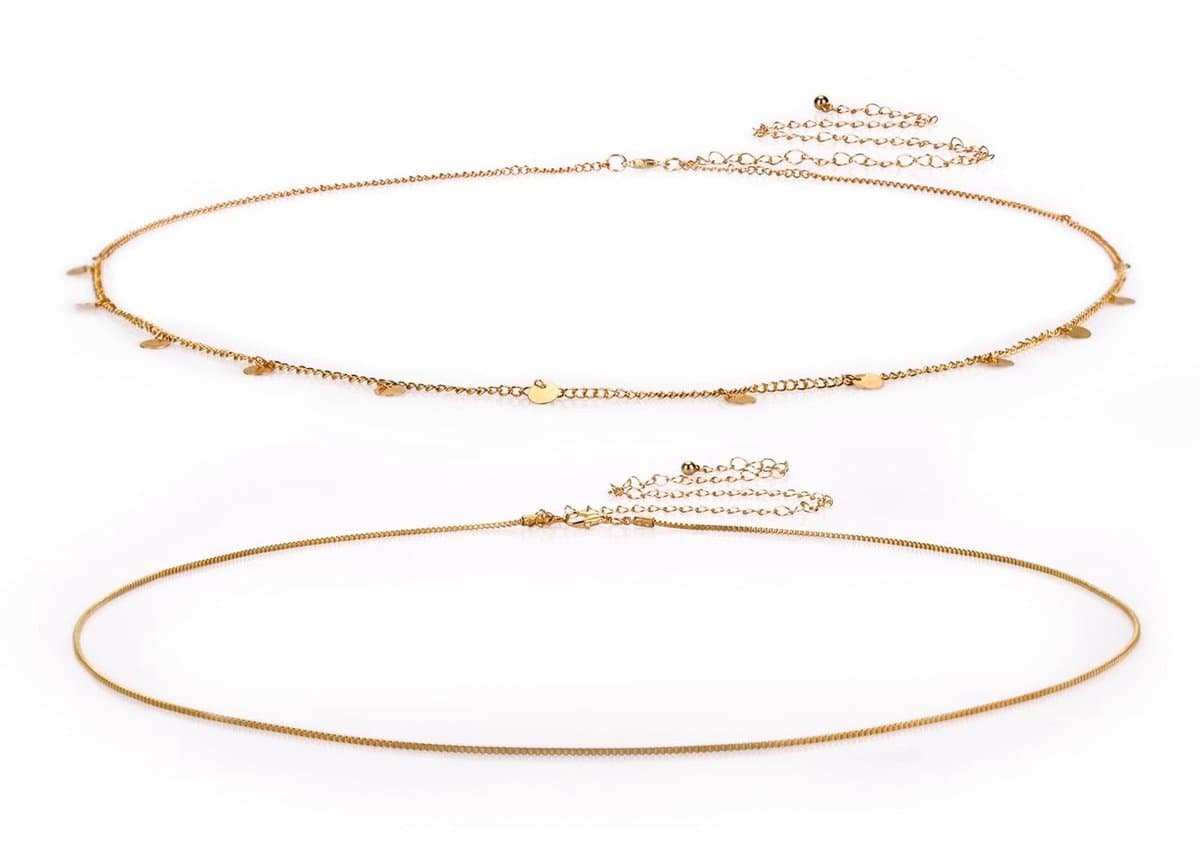 Dailygoody - Buikketting - Sexy Tailleketting - Verstelbaar - Bikinilichaamsieraden - Zomerstrandcadeau - Perfect voor Vrouwen en Tiener Meisjes — afbeelding 1