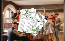 Bruids Douche Spel Kaarten - Zou Ze Liever Spel - Feestelijke Activiteiten - Uniek Exclusief Ontwerp — thumbnail 5