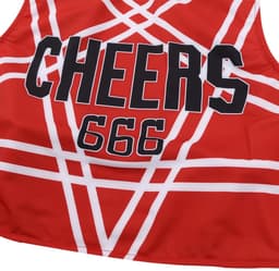 Sexy Cheerleader Kostuum - 2-delig Rood Verkleedpakje - Rokje & Korte Top Met Open Rug - Rollenspel / Cosplay - Lingerie Ondergoed voor Dames - Maat L — thumbnail 3