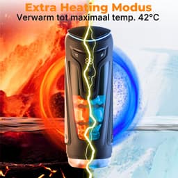 Masturbator voor Man Premium - Sex toys voor mannen - Versie 2.0 verbeterd model - Pocket Pussy - 9 vibratie standen - 8 zuig standen - verwarming optie - Masturbators - Automatische Blowjob simulator — thumbnail 5