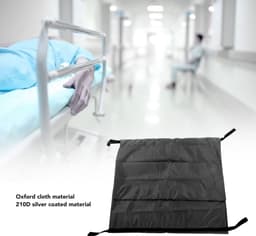 aladdien - Black Emergency Cadaver - Transport Stretcher voor Honden - 210D Waterdicht - Body Bag Stretcher Combo - Geschikt voor Begrafenis en Ziek... — thumbnail 4