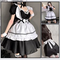 Dailygoods- Dienstmeisjeskostuum Klassiek Design - Anime Kostuum — thumbnail 2