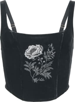 Killstar Nocturne Nights - Ravens Rose Corset Dames Korset - zwart - XXL — thumbnail 1