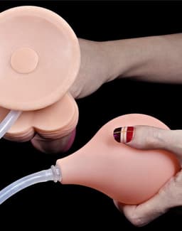 LoveToy - Squirt Extreme Dildo 23 cm - Nude — thumbnail 2