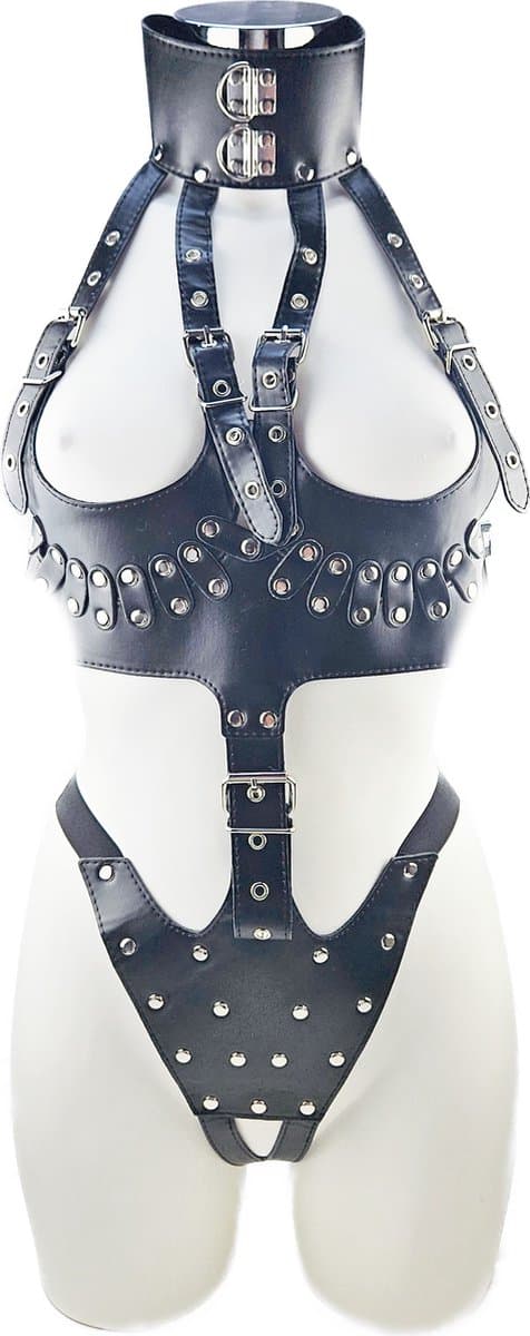 BNDGx® - Bondage tuig pak Harnas vrouw riem - Erotische sex Body Nep Leer - Verstelbaar - — afbeelding 1