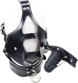 BNDGx® - Extreme BDSM Masker - Nep Leer - Met Gag - SM — thumbnail 1