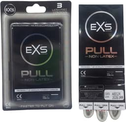 EXS Pull On Unique - 3 latexvrije condooms met pull-on strip — thumbnail 2