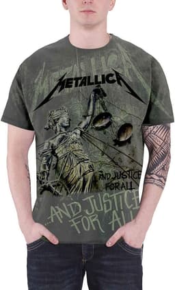 Metallica T-Shirt voor Mannen - Grijs Neon Design — thumbnail 1