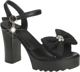 Sandalen met Plateau - Hoge Hakken - Feestelijke Gelegenheden - Verstelbare Enkelband - 10cm Hak 3cm Plateau — thumbnail 1
