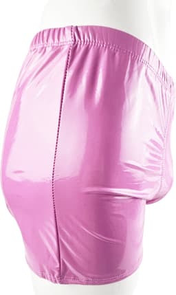 BamBella ® - Boxer short Maat L/XL Datex roze (Latex en stof SM kleding BDSM erotische heren kleding ondergoed lingerie onderbroek zwart — thumbnail 3