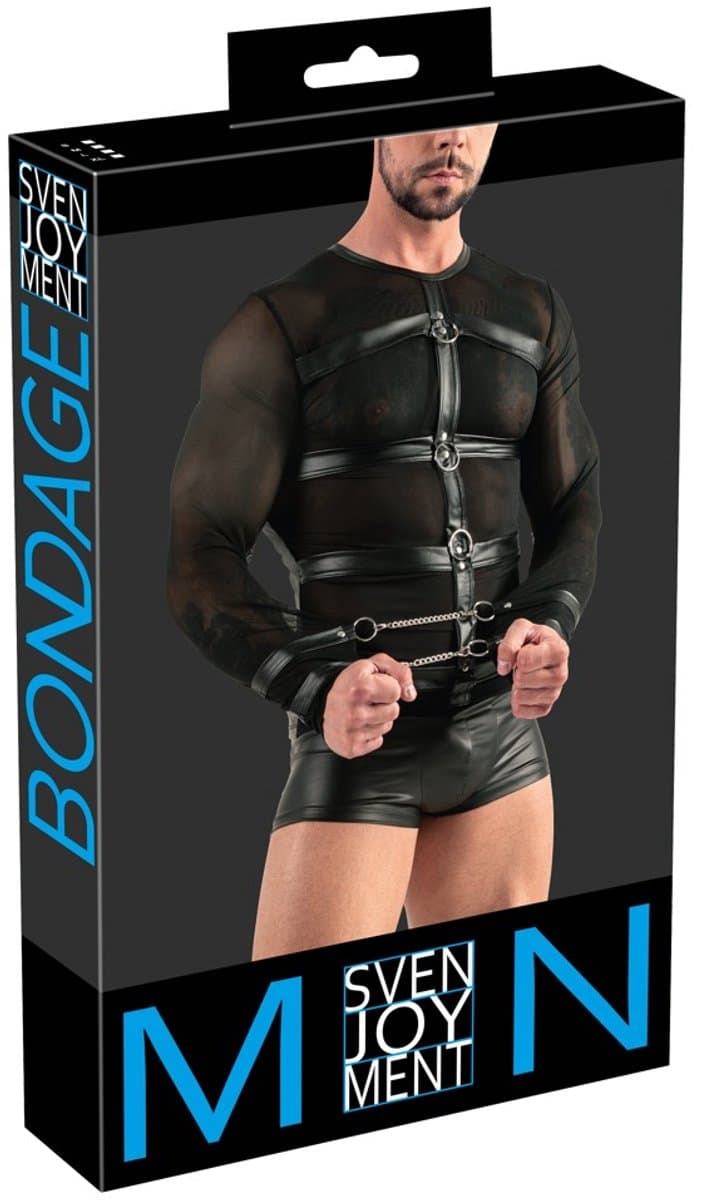 Bondage Harnas Mesh Shirt voor Mannen — afbeelding 1