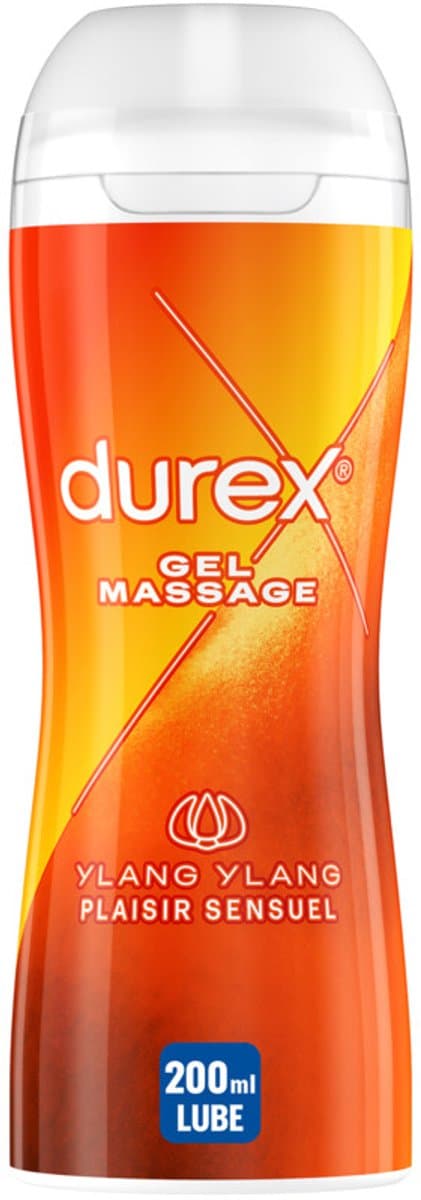 Durex Massage glijmiddel 2 In 1 Ylang Ylang - 3 x 200 ml - Voordeelverpakking — afbeelding 1