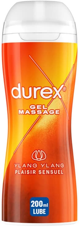 Durex Massage glijmiddel 2 In 1 Ylang Ylang - 3 x 200 ml - Voordeelverpakking — thumbnail 1