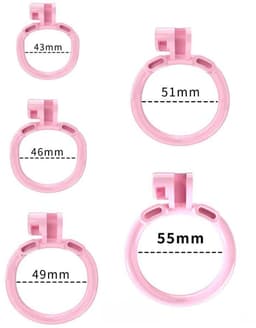 Rimba Toys - P-Cage PC01 - Kunststof Kuisheidskooi - Peniskooi - Chastity - Roze - Verkrijgbaar in 3 maten — thumbnail 3