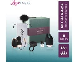 Loveboxxx - Romantic Couples Box - Erotische Geschenkset - Kerstcadeau voor Volwassenen - Geschenkset Vrouwen en Mannen - Cadeau Vrouw en Man - Giftset Vrouw en Man - Erotisch