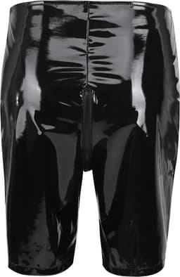 Strakke latex short vrouwen - Open kruis functie met rits - Erotisch broekje - BDSM - Hoge Taille - Latex kleding - Slip - Sexy bondage kleding — thumbnail 2