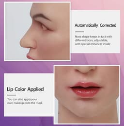 Siliconen Masker-Vrouwenmasker- Masker- Gezichtsmasker-Cosplay-Transgender-Travestie- Gezicht-Crossdresser- Cosplay — thumbnail 3