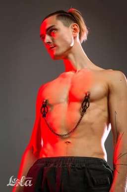 Tepelklemmen Met Ketting - BDSM - Bondage - Luxe Verpakking - Party Hard - Darkside — thumbnail 3