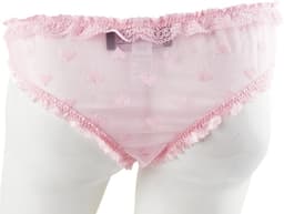 BamBella ® - ondergoed - maat S/M - Roze heren onderbroek hartjes open kruis kant mannen — thumbnail 4